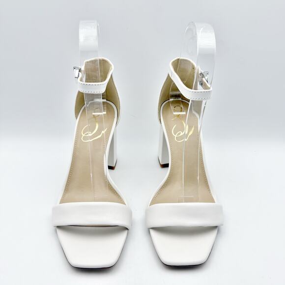 Sam Edelman Womens Daniella Heel US 8 Wide EU 38.5 White Leather NIB - Picture 6 of 12